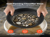 Gold Panning Kit, 254 mm and 355 mm Pans, 19 PCS Portable Prospecting Equipment Kit with Classifier V952-TJPTZ1014INC4MEVK001V0