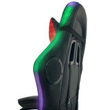 Spire Onyx LED Massage Gaming Chair - Red and Black 815ER