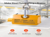 Permanent Magnetic Lifter, 400 kg Pulling Capacity, Heavy Duty N42 Neodymium Lifting Magnet with V952-UXYCXP880LBS7321O001V0