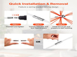 Chimney Sweep Kit, 9m Maximum Extendable Length Chimney Sweep, Chimneys Cleaning Kit with Bristle V952-YCSQSTJ30YC16NGOV001V0