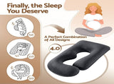 Giselle Bedding Pregnancy G-Shaped Full Body for Back and Belly Support Maternity PILLOW-MAT-J-VEL-GY