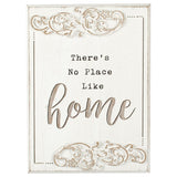 Wood-carved 'No Place Like Home' Wall Art 20x27cm V637-90299HOM