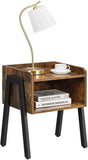 VASAGLE Side Table Rustic Brown and Black V227-9101101017140