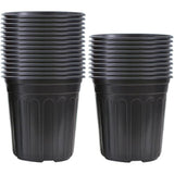 25PCS 1 Gallon Flexible Plastic Nursery Pots, 6.6x6.4 Inch Reusable Planting Pots with Drainage Hole V1192-AZ-W-22142