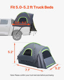 Truck Tent 5.0-5.2ft Waterproof PU2000 Truck Bed Camping Tent 2-3 Person V952-CZZPPTK5052FJ0PSSV0