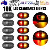 10X LED Clearance Lights Amber Red Side Marker Lamp Truck Trailer Caravan 12-24V V201-W13281975