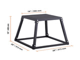 Plyometric Jump Box, 18 Inch Plyo Box, Steel Plyometric Platform and Jumping Agility Box, Anti-Slip V952-TXTD18YCGTHS557XIV0