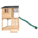 Lifespan Kids Winchester Cubby House with Elevation Platform and Green Slide V420-LKCH-WINCHE-GRN