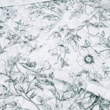 Bianca Gracie White Floral Printed Quilted Bedspread Set Single V442-BCA-BEDSPREAD-GRACIE-WHITE-SB