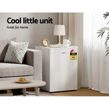 Devanti 70L Portable Mini Bar Fridge - White BF-70L-WH