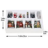 Christmas Set Resin Christmas Scene LED Lighted Miniature Houses Town Christmas V1294-YM0714-10311311