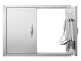 BBQ Access Door, 610x610 mm Double Outdoor Kitchen Door, Stainless Steel Flush Mount Door, Double V952-SMMBSCJMYS245LWS1V0