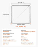 Chain Link Gate, 70 x 72 in, Adjustable Chain Link Panel, Fit 3 ft Garden V952-SWHYM7072INCM7PVRV0