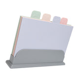 4pcs Color Coded Cutting Boards Set with Holder Double Sided Use Classified Plastic Chopping Board V1294-YM0706-3118230228911