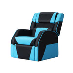 Keezi Kids Recliner Chair PU Leather Gaming Sofa Lounge Couch Children Armchair KID-RECLINER-BLBU