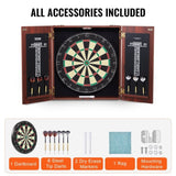 VEVOR Dartboard and Cabinet Set Official Size Complete Accessory Steel Tip Dart V952-MJTZZXBSKJK08JZLXV0