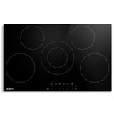 Devanti Electric Ceramic Cooktop 90cm CCT-B-5B-6Z-TOUCH-BK