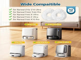 12-Pack Replacement Mop Pads for Narwal Freo, Freo Pro, Freo X Ultra, Z Ultra, Freo Z10 & X10 Pro V1258-DP02-WO-844