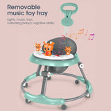 Upgrade Adjustable Baby Walker Stroller Play Activity Music Kids Ride On Toy Car V201-BW001GR-AU