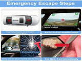1 Pcs Car Safety Hammer, Car Window Glass Breaker, Seatbelt Cutter, Car Emergency Escape Hammer, V1370-AZ4-25455