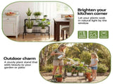 Artiss Plant Stand 3 Tier Metal Corner Plant Shelf Multiple Flower Holder Rack PS-L-3T-MT-BK