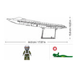 Sluban B1587 Model Kit 144 J50 Stealth Fighter Jet Plane - Military Air Force Building Blocks SLB1587