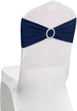 Spandex Chair Sashes Bands 50PCS Stretch Chair Ties Bows with Buckle Slider for Wedding Party V1258-DP02-C-1407