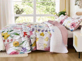 Pink Floral Haven Bedspread Coverlet 3 Piece Set V745-AC081415Q13U