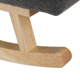 Levede Fleece Rocking Chair with footstool CH1132-GY