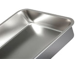 Pawz Stainless Steel Cat Litter Box Big Cats Kitten High Sided Easy Clean Grey PT1393-GY-AU