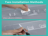 2 Pcs Sunglasses Organizer, Acrylic Wall Mounted Glasses Holder, Transparent Hanging Eyeglasses V1237-ZY00B0DYTSD729