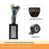 36V 48V 15A Brushless Controller G20 Meter LED Display130X Throttle Kit for Electric Scooter E-Bike V1370-AZ4-07658