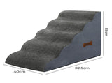 Pawz 5 Steps Pet Stairs Dog Ramp High Density Foam Grey PT1268-5-GY