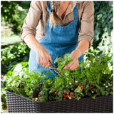 Dark Brown Easy Grow Planter Bed Brown with Water Gauge and Drainage System V178-69041
