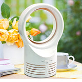2 pcs Bladeless Desk Fan, Portable Quiet Office Fan, 2 Speeds, Easy to Clean, Small Tabletop V1192-AZ-W-14600