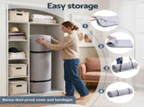 Giselle Bedding 10cm Japanese Floor Mattress Foldable Futon Mattress Washable Cover Straps FM-FUTON-135-10-GY