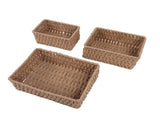 3PCS Wicker Storage Baskets for Shelves Organizing Decorative Woven Storage Baskets Set Desk V1294-YM0901-3117240333411