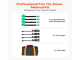 Wheel Chock Tie-Down Kit, Tire-Style Tow Dolly Strap, Car Tie Down Kit with Heavy-Duty Hook, Break V952-CLJGTJ2LTXZX66N3Q001V0