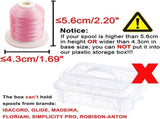 4 Layers Stackable Clear Storage Box/Organizer for Holding 80 Spools Home Embroidery & Sewing Thread V1258-DP02-C-1443