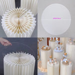 4 Hard Carboard Display Stand Round Plinth Cylinder Pedestal Wedding Flower V201-SUN0004WH8AU