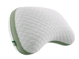 Tencel Side Sleeper Pillow for Neck and Shoulder Pain, Curved Crescent Design with Adjustable V1107-115-77058