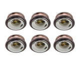 6 Pcs Lamp Holder Metal E26 E27 Screw Retro Lighting Base Accessories with Ground Aluminum ShellRed V1294-YM0714-3119210198013