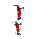 Ladder Climbing Hanging Father Xmas 9.8 Inch Xmas Tree Hanging Ornament for Home Holiday Party V1294-YM0901-3115240082111
