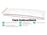 Giselle Bedding Body Support Pillow Bamboo Cover PILLOW-BODY-WH
