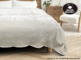 Laura Hill 3m x 3m XL Faux Mink Blanket Double-Sided Soft Plush Bed Oversized Throw Rug Beige MINK-XL-BE