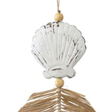 Handcrafted Shell W Grass Wall Art 18x50cm V637-33726SHL