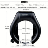 bicycle lock, two-way installation, bike security, high-quality bike lock, anti-theft lock, V1102-140-BLA-70523