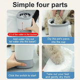 Pet Automatic Paw Cleaner with 360&deg Rotating Silicone Bristles, 2-Speed Settings, Type-C V1385-CWXJQ-ZM-001