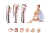 3 in 1 Epilator Electric Razors Kit Electric Shaver for for Women Hair Remover for Face Chin Arm Leg V1263-JX-6635