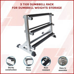 3 Tier Dumbbell Rack for Dumbbell Weights Storage V63-822431